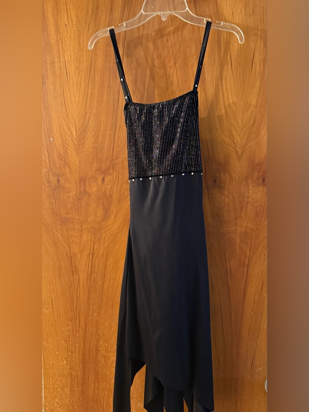 Black and sequin dance dress/top